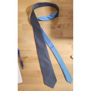 Tommy‎ Hilfiger Men's Silk Navy Unique Print Tie